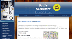 Desktop Screenshot of paulsloftladders.co.uk