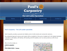 Tablet Screenshot of paulsloftladders.co.uk